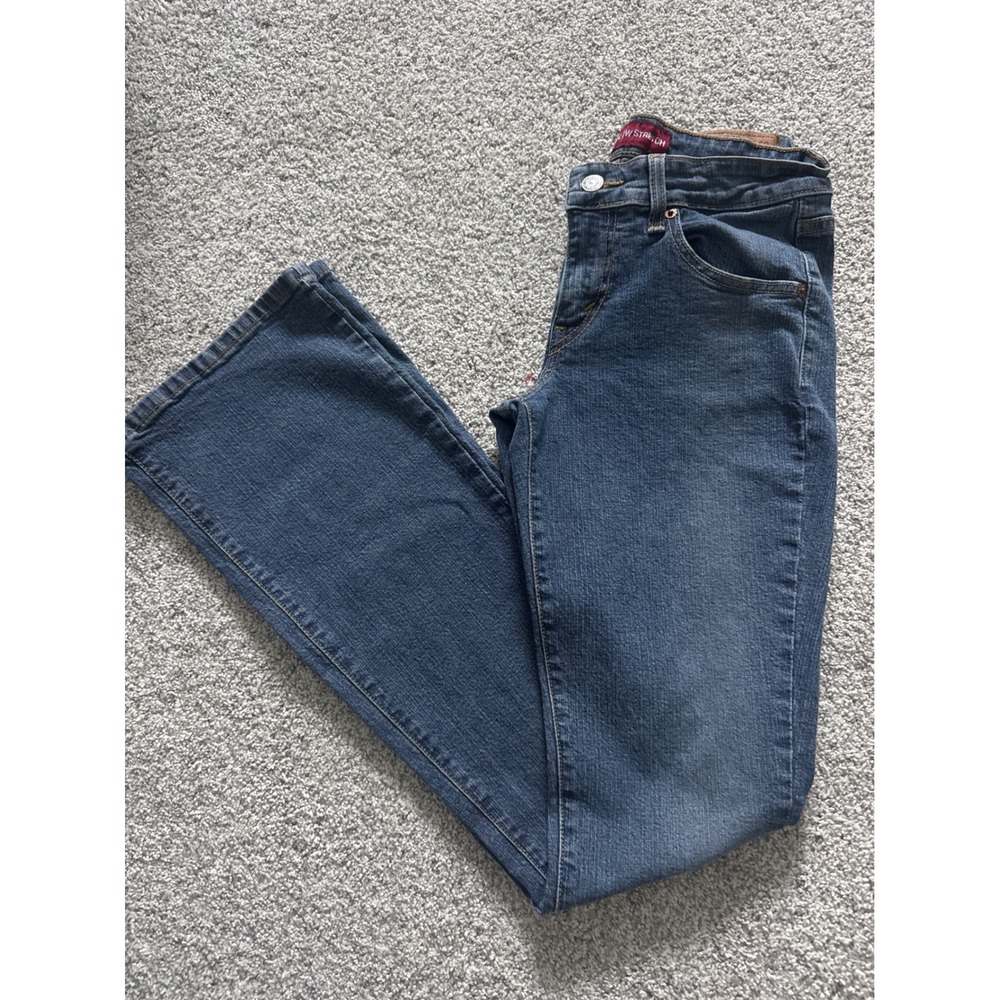 Levis 518 Superlow Bootcut Jeans 1L Medium Wash Stretch Denim Low Rise Y2K - Picture 4 of 10
